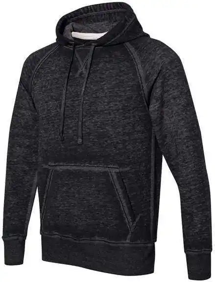 J. America 8915 Vintage Zen Fleece Hooded Sweatshirt Twisted Black