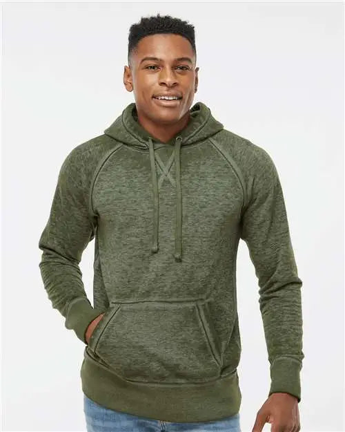 J. America 8915 Vintage Zen Fleece Hooded Sweatshirt - Twisted Olive