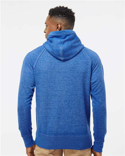 J. America 8915 Vintage Zen Fleece Hooded Sweatshirt - Twisted Royal