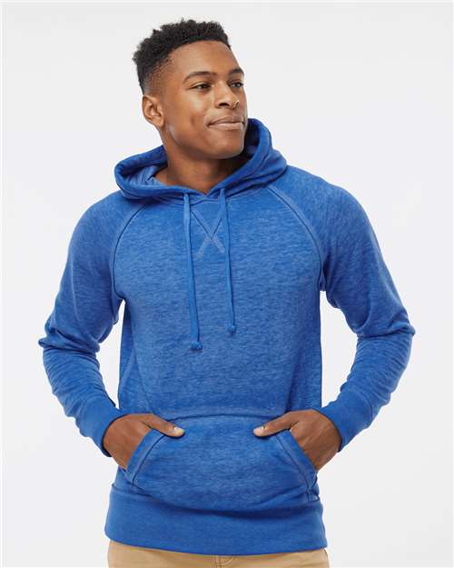 J. America 8915 Vintage Zen Fleece Hooded Sweatshirt - Twisted Royal
