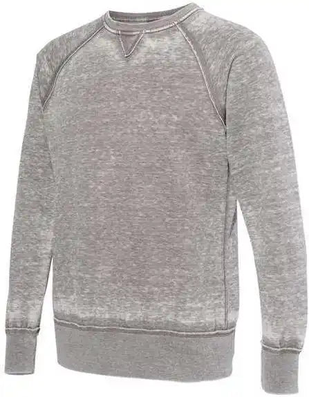 J. America 8920 Vintage Zen Fleece Crewneck Sweatshirt Cement