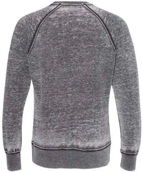 J. America 8920 Vintage Zen Fleece Crewneck Sweatshirt Dark Smoke