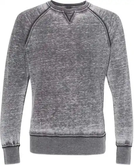 J. America 8920 Vintage Zen Fleece Crewneck Sweatshirt Dark Smoke
