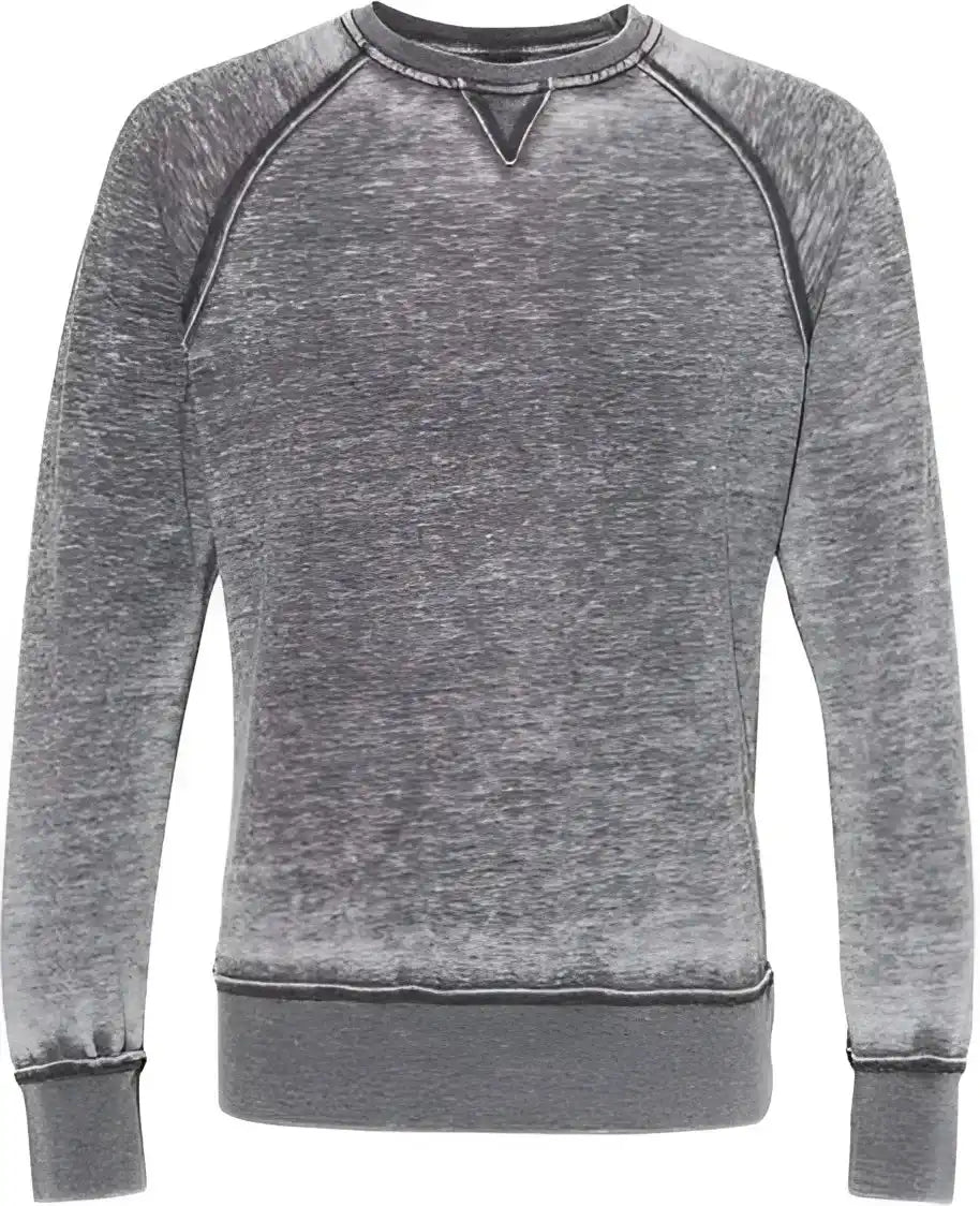 J. America 8920 Vintage Zen Fleece Crewneck Sweatshirt Dark Smoke