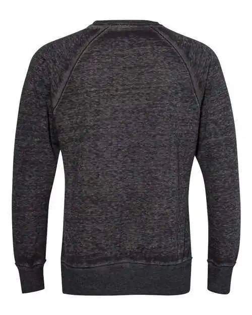 J. America 8920 Vintage Zen Fleece Crewneck Sweatshirt Twisted Black