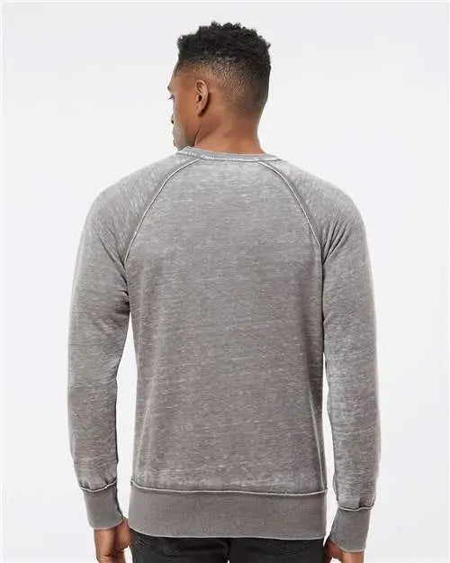 J. America 8920j Vintage Zen Fleece Crewneck Sweatshirt - 8920 - Cement