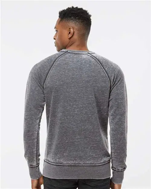 J. America 8920j Vintage Zen Fleece Crewneck Sweatshirt - 8920 - Dark Smoke