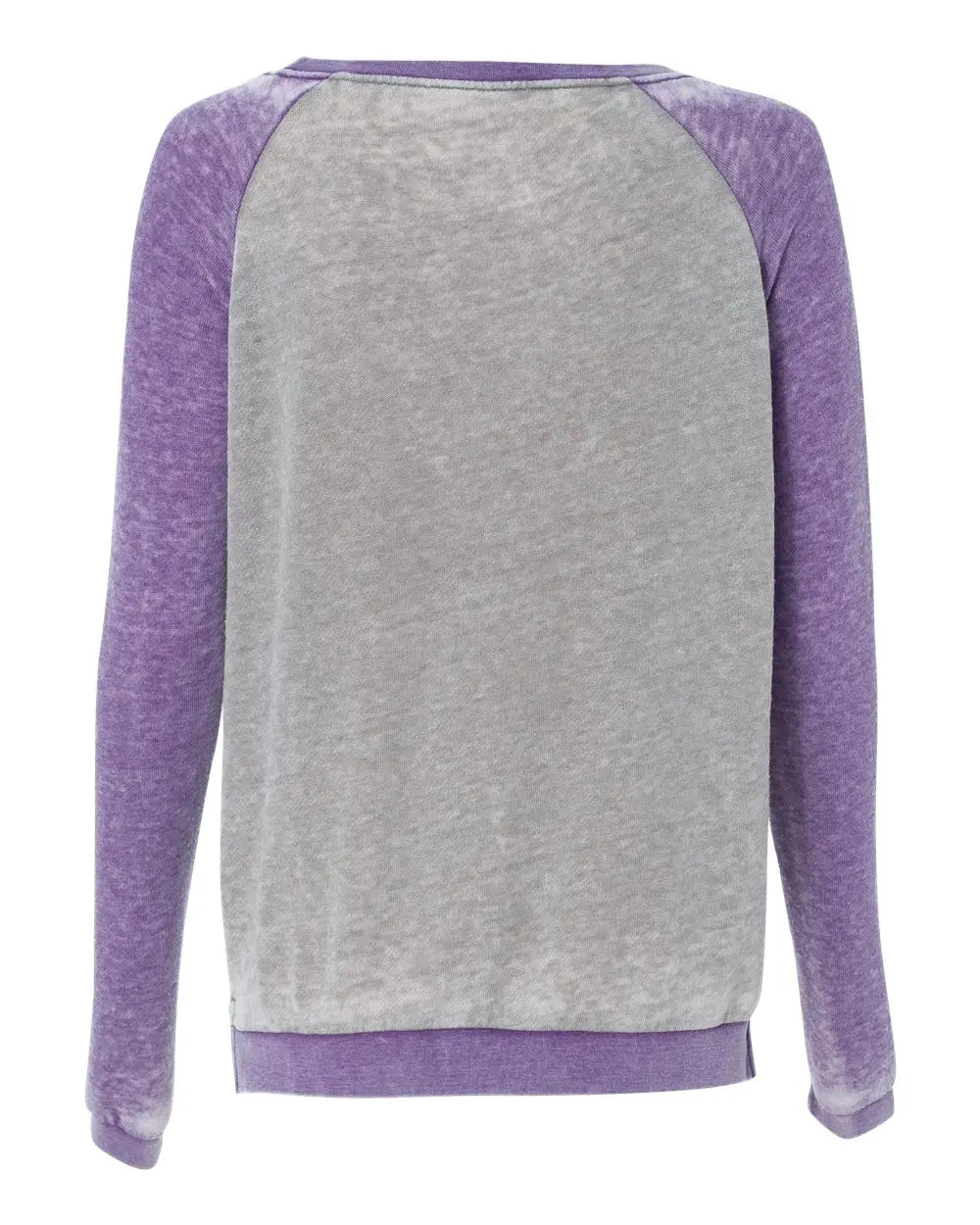 J. America 8927 Women’s Zen Fleece Raglan Sweatshirt - Cement Very Berry