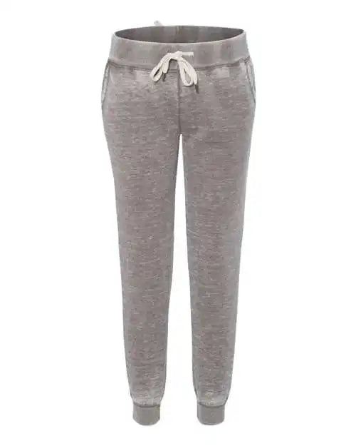 J. America 8944 Womens Vintage Zen Fleece Joggers Cement