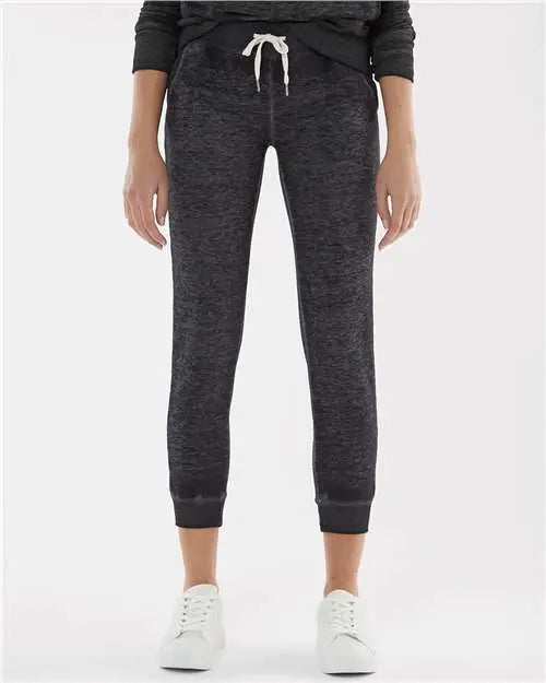 J. America 8944 Women’s Vintage Zen Fleece Joggers - Twisted Black