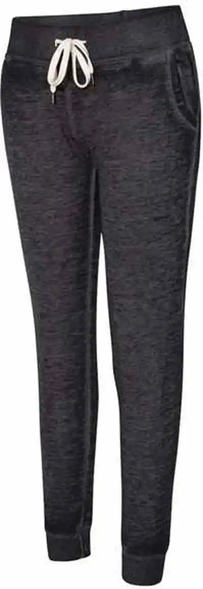 J. America 8944 Womens Vintage Zen Fleece Joggers Twisted Black