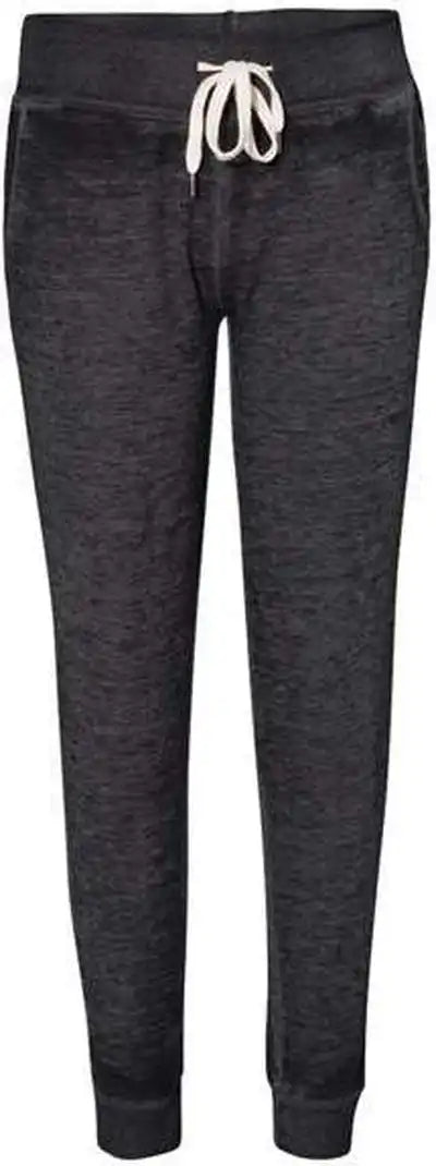J. America 8944 Womens Vintage Zen Fleece Joggers Twisted Black