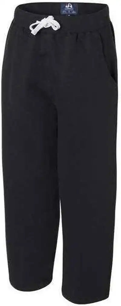 J. America 8992 Premium Open Bottom Sweatpants Black