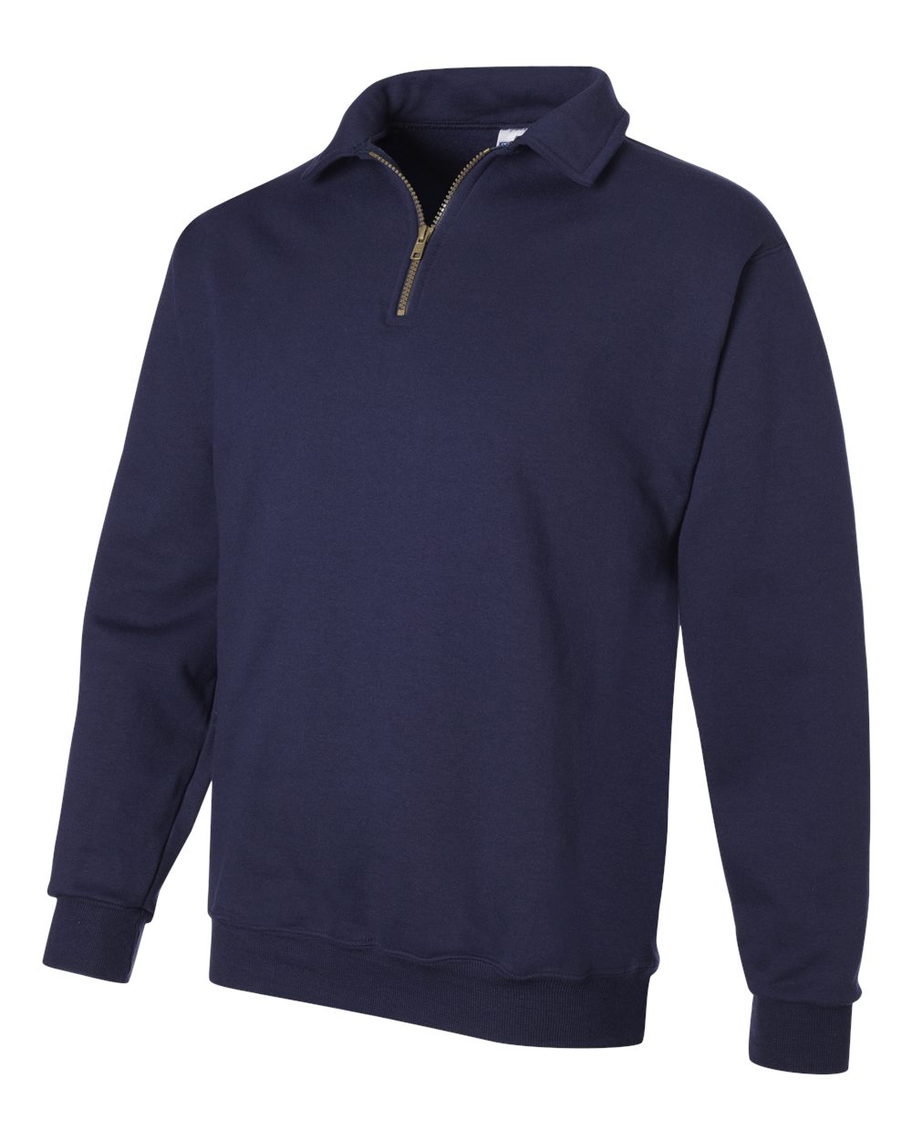 J. Navy Super Sweats NuBlend® Quarter-Zip Cadet Collar Sweatshirt - 4528MR