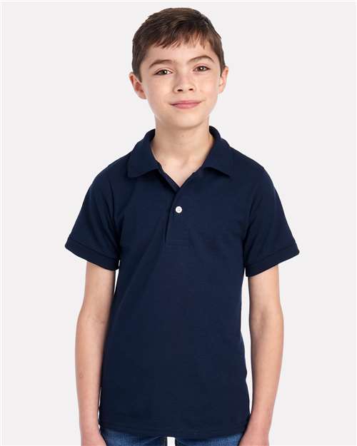 J. Navy Youth Dri-Power® Polo - 437K