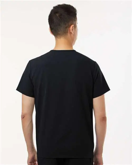 Jaanuu M10001 Holmes Everyday 1-pocket Scrub V-neck Top - Black