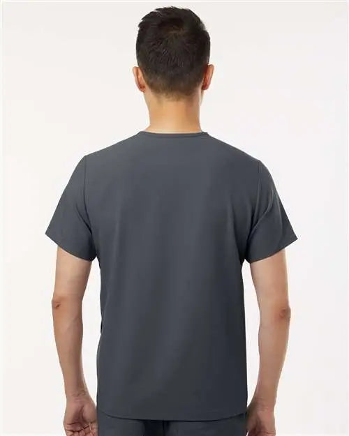 Jaanuu M10002 Platt 3-pocket Scrub V-neck Top - Carbon Gray