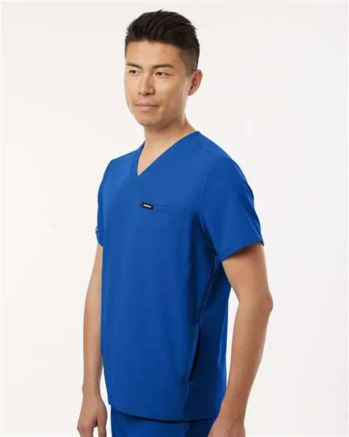 Jaanuu M10002 Platt 3-pocket Scrub V-neck Top - Royal Blue