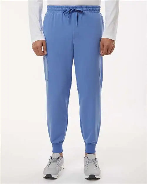 Jaanuu M20002 Osmo 8-pocket Scrub Joggers - Ceil Blue