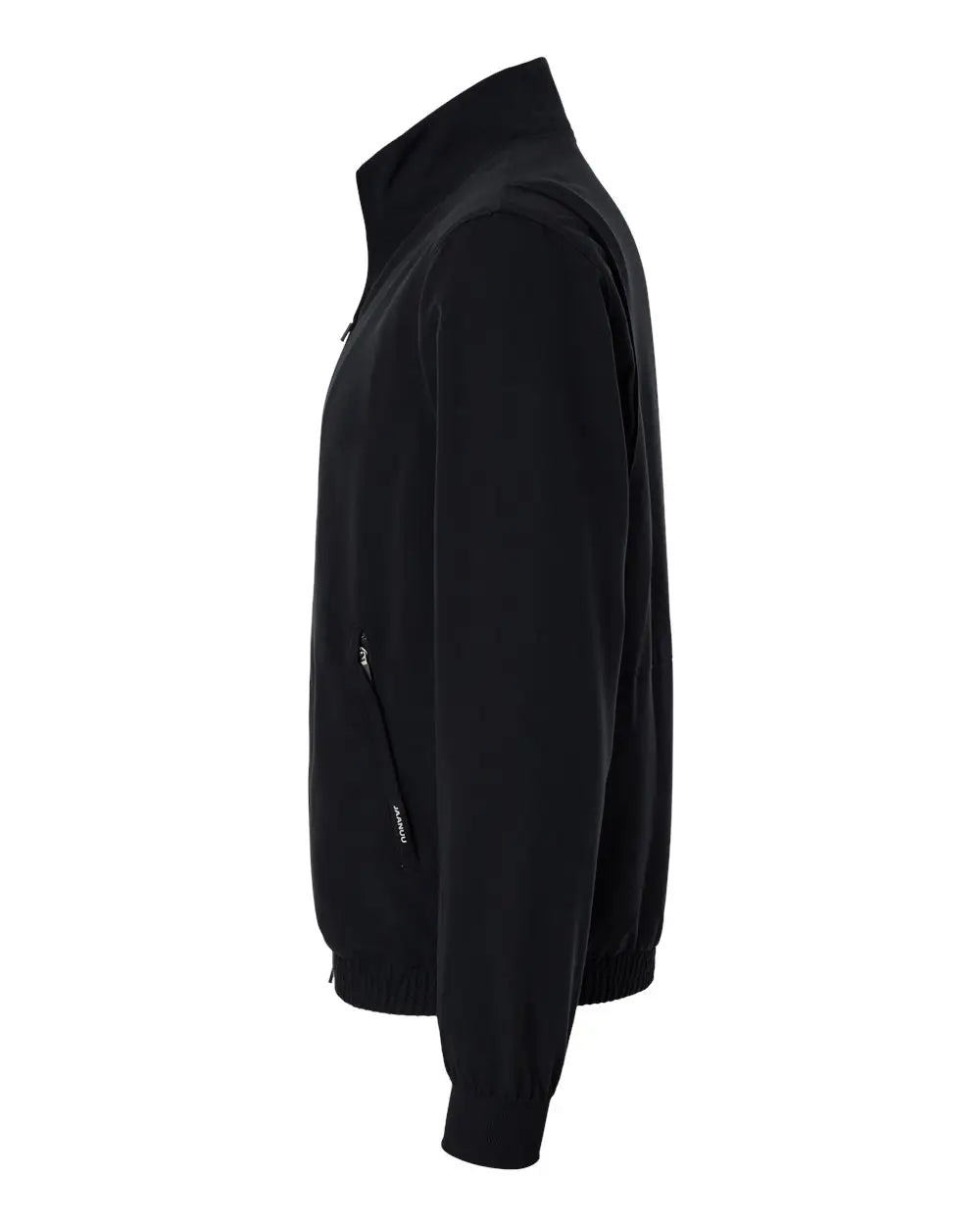 Jaanuu M60001 Wolfe Everyday Full-zip 6-pocket Scrub Jacket - Black