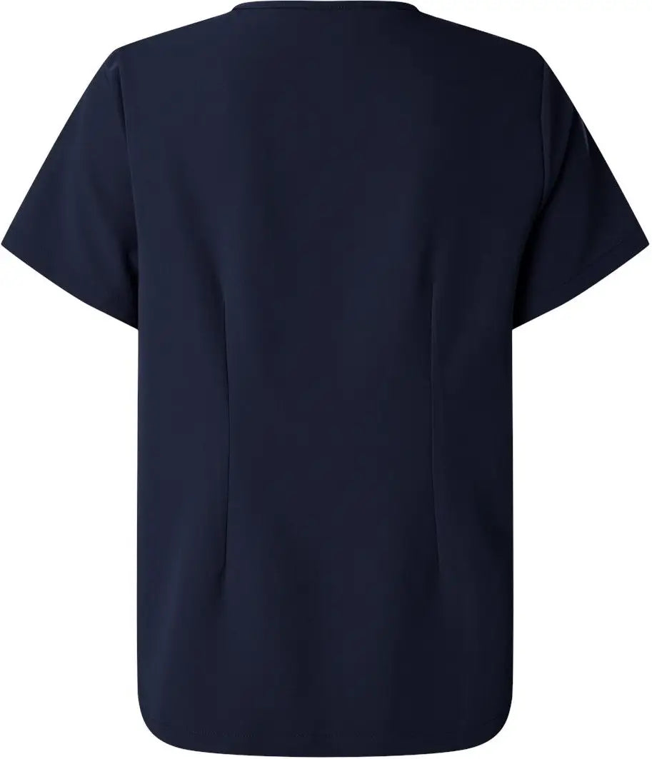 Jaanuu W10001 Women’s Rhena Essential 1-pocket Scrub V-neck Top - Midnight Navy