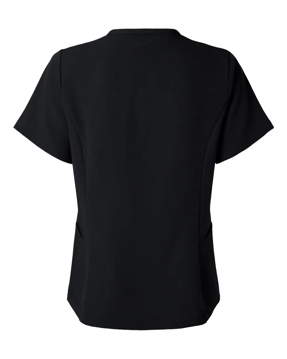 Jaanuu W10003 Women’s Calix Fit & Flare Scrub V-neck Top - Black