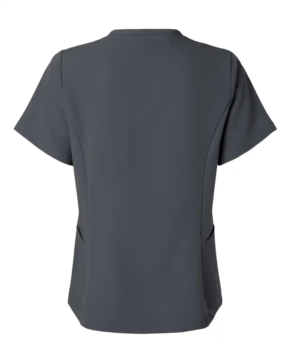 Jaanuu W10003 Women’s Calix Fit & Flare Scrub V-neck Top - Carbon Grey - Xs