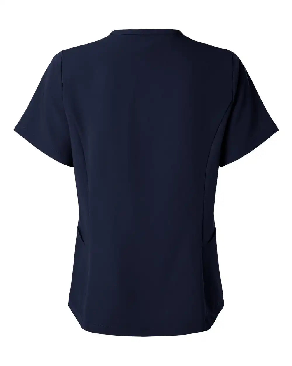 Jaanuu W10003 Women’s Calix Fit & Flare Scrub V-neck Top - Midnight Navy - Xs