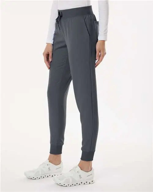 Jaanuu W20003p Women’s Silex Knit-waist Scrub Joggers - Petite Sizes - Carbon Gray