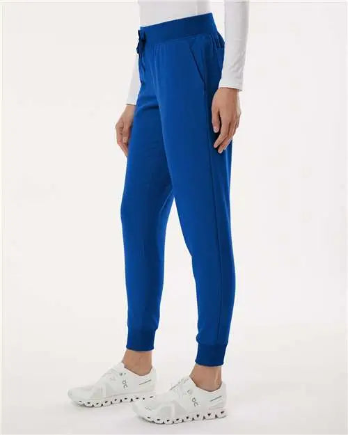 Jaanuu W20003p Women’s Silex Knit-waist Scrub Joggers - Petite Sizes - Royal Blue