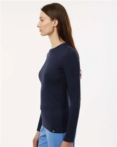Jaanuu W30002u Women’s Regenx Cotton Underscrub Long Sleeve T-shirt - Midnight Navy