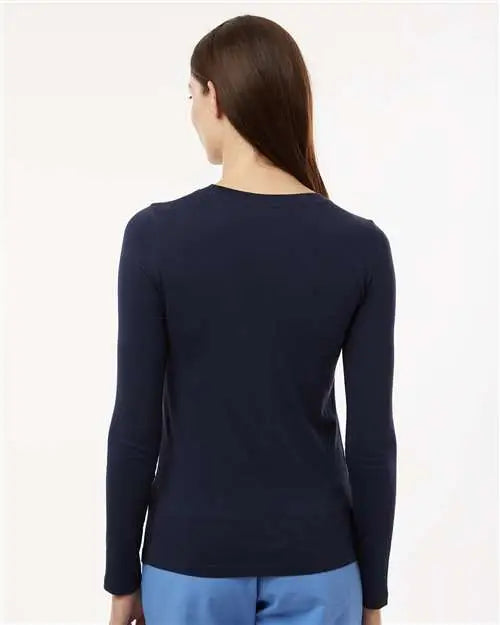 Jaanuu W30002u Women’s Regenx Cotton Underscrub Long Sleeve T-shirt - Midnight Navy