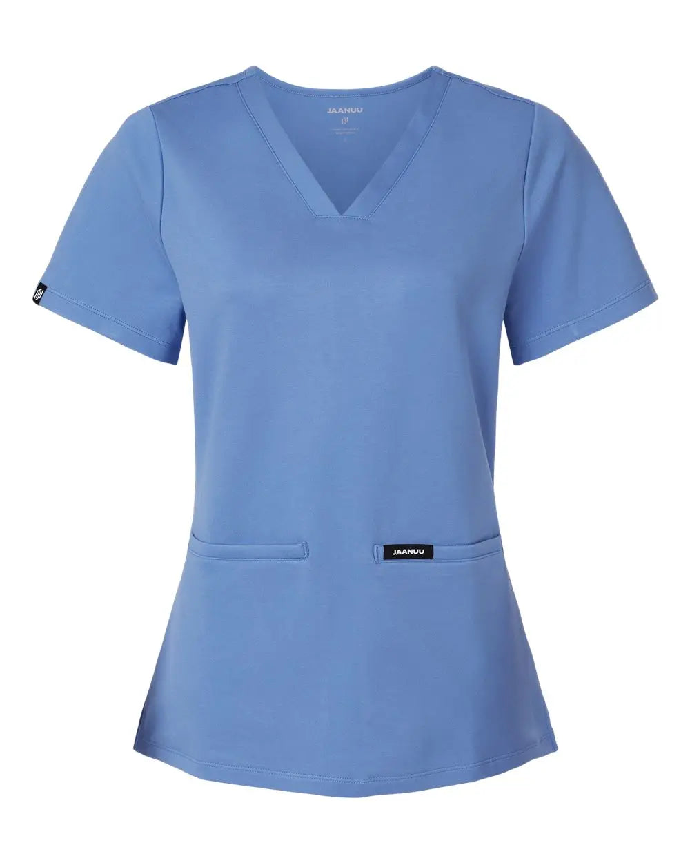 Jaanuu W30003 Women’s Cesi Ultrasoft Scrub V-neck Top - Ceil Blue - Adult Xs