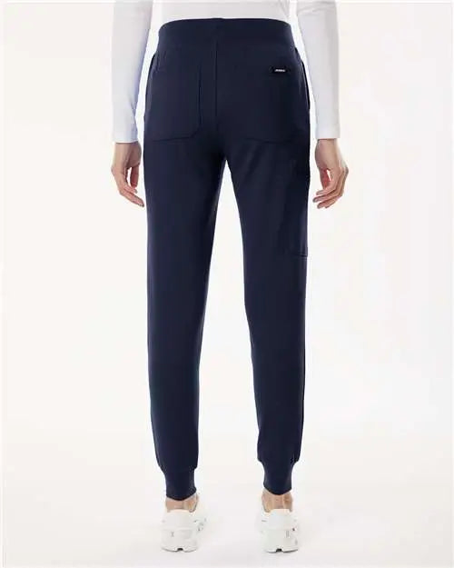 Jaanuu W40001p Women’s Rubi Ultrasoft Scrub Joggers - Petite Sizes - Midnight Navy