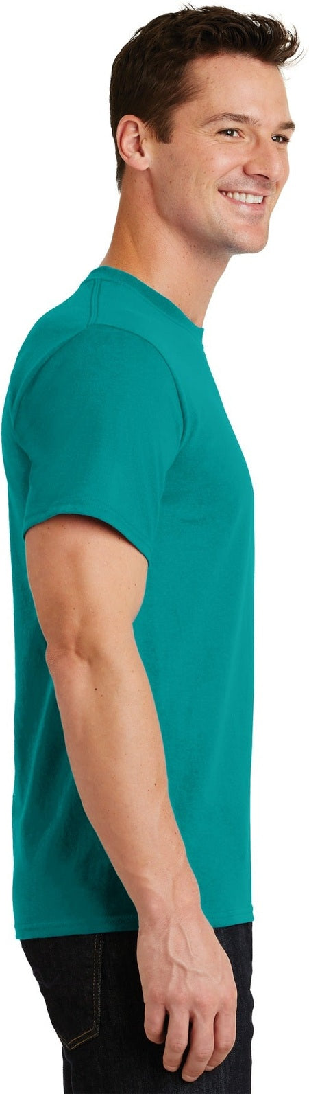 Jade Green Port & Co Essential Tee. PC61