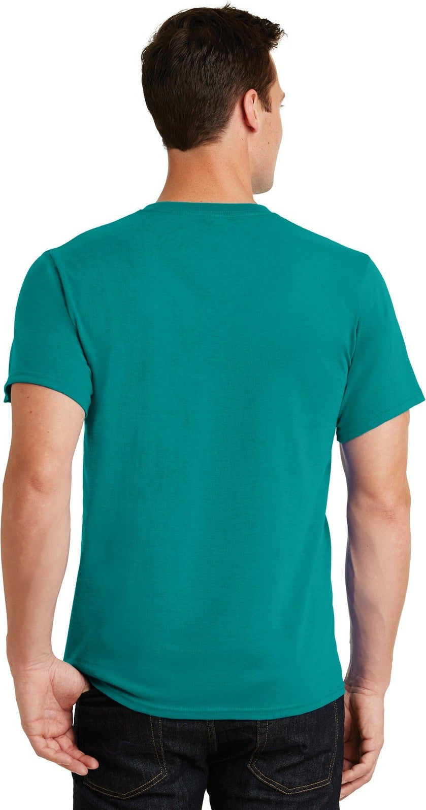 Jade Green Port & Co Essential Tee. PC61