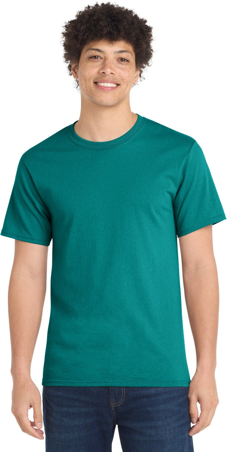 Jade Green Port & Co Essential Tee. PC61