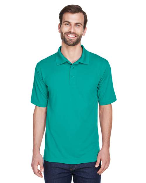 Front View of Jade Men's Cool & Dry Mesh Piqué Polo - 8210