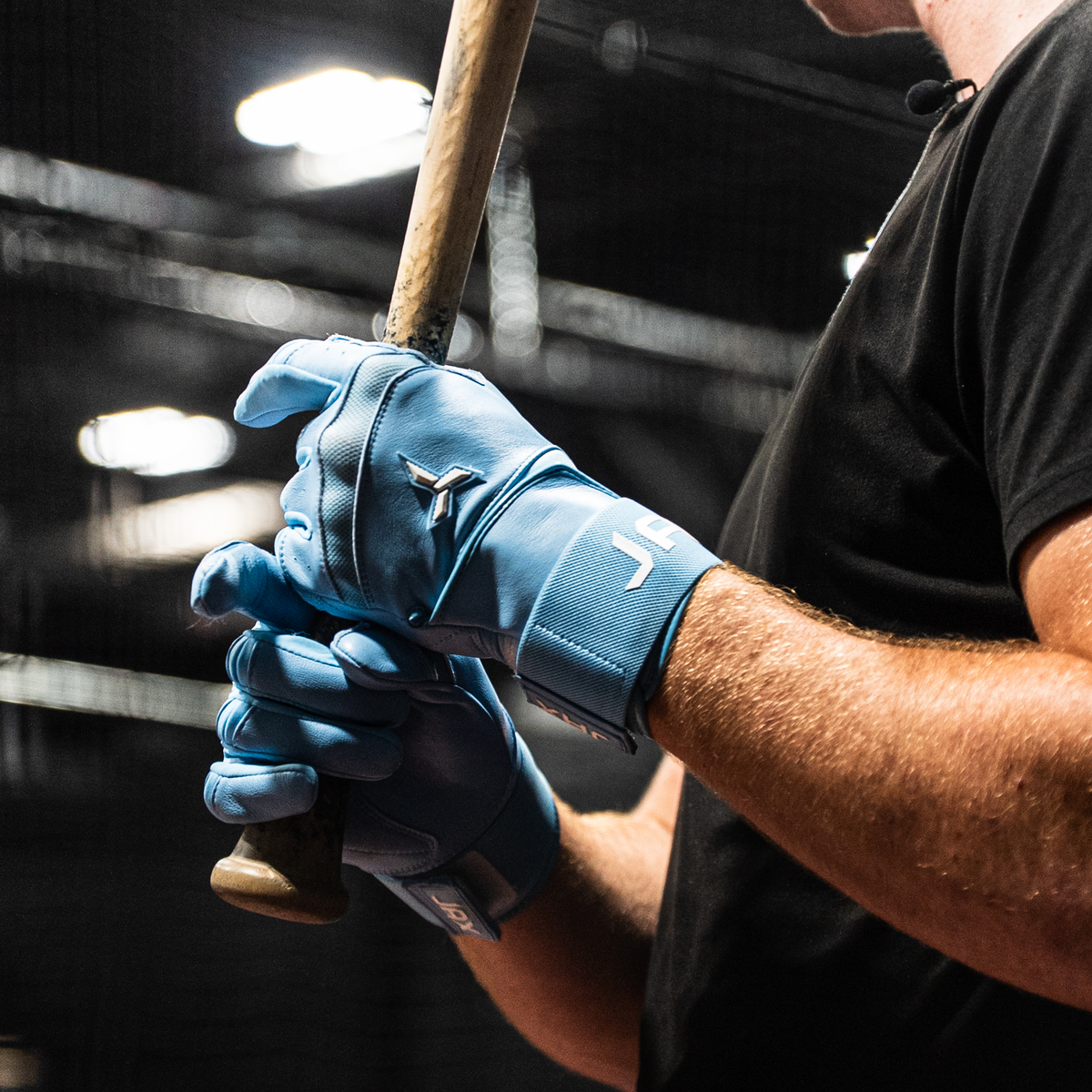 Jax Pro Cuff Batting Gloves - Baby Blue