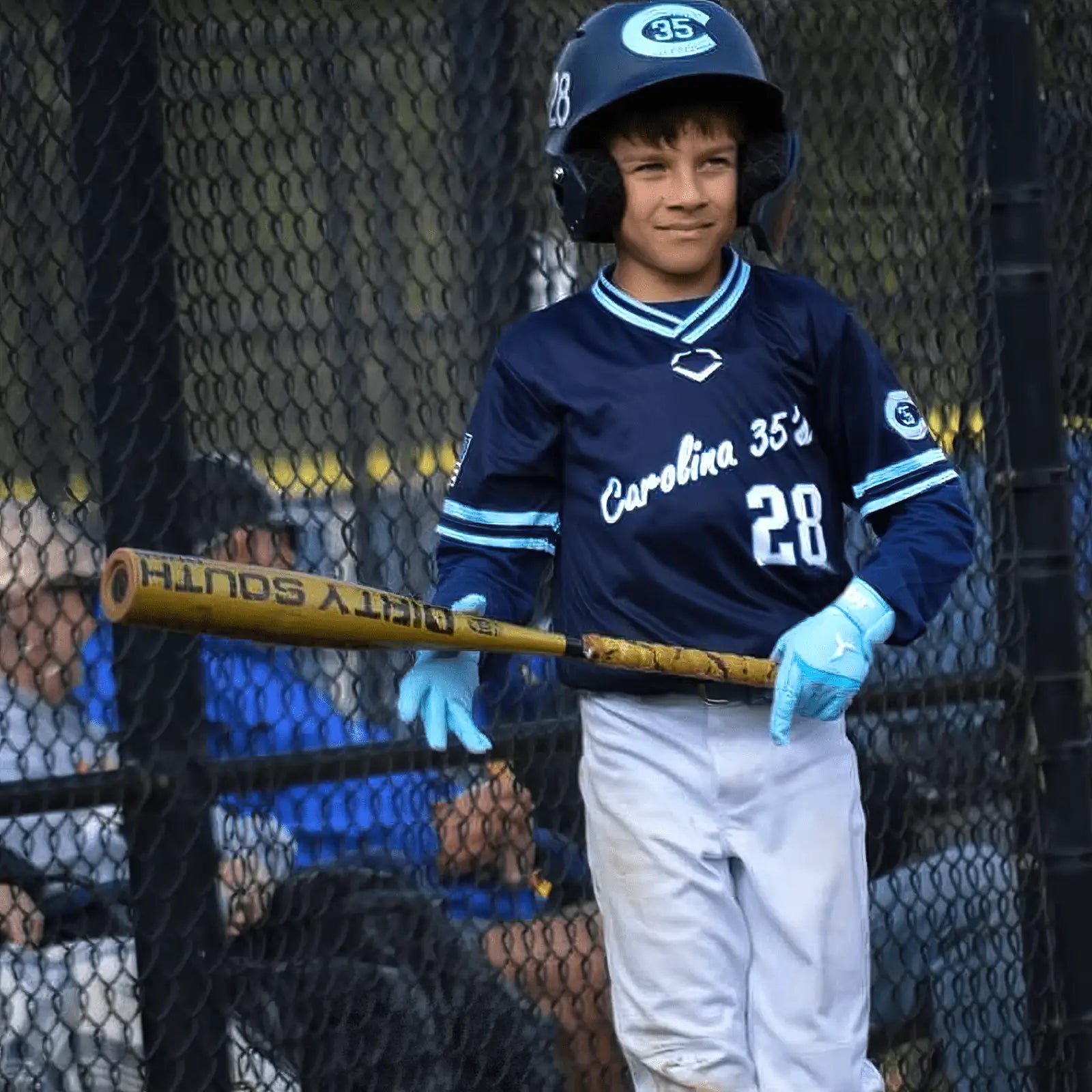 Jax Pro Cuff Batting Gloves - Baby Blue