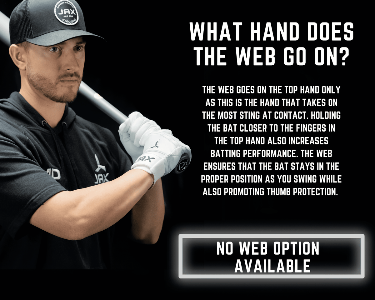 Jax Pro Cuff Batting Gloves - Black