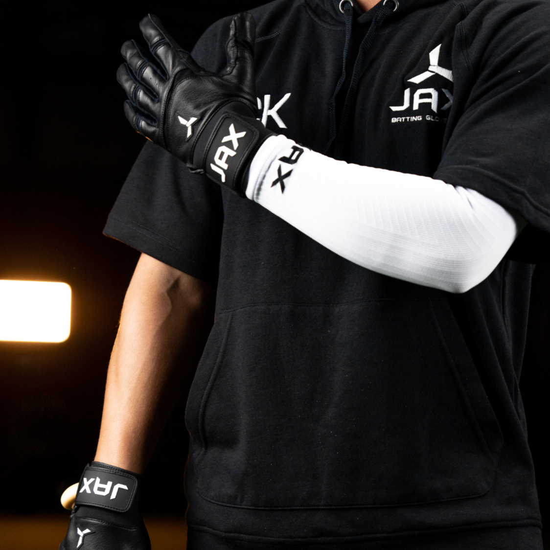 Jax Pro Cuff Batting Gloves - Black