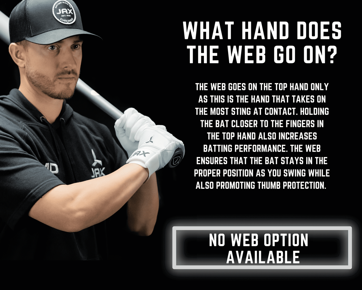 Jax Pro Cuff Batting Gloves - White