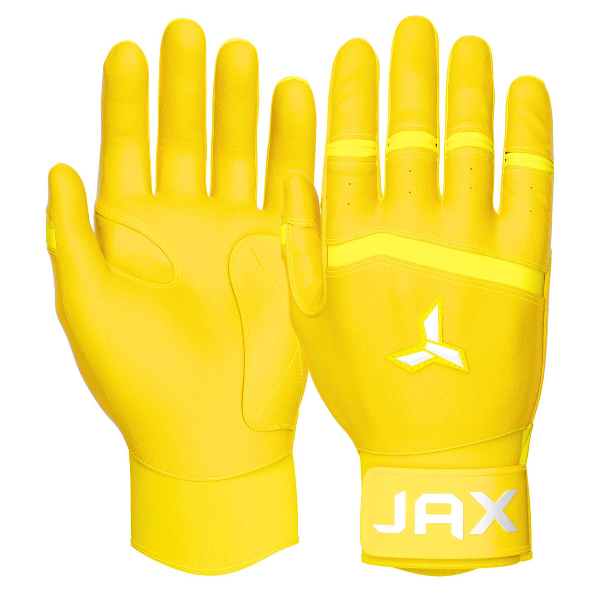 Jax Pro Cuff Batting Gloves - Yellow