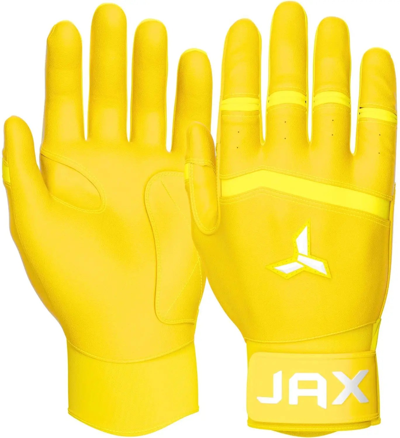 Jax Pro Cuff Batting Gloves - Yellow