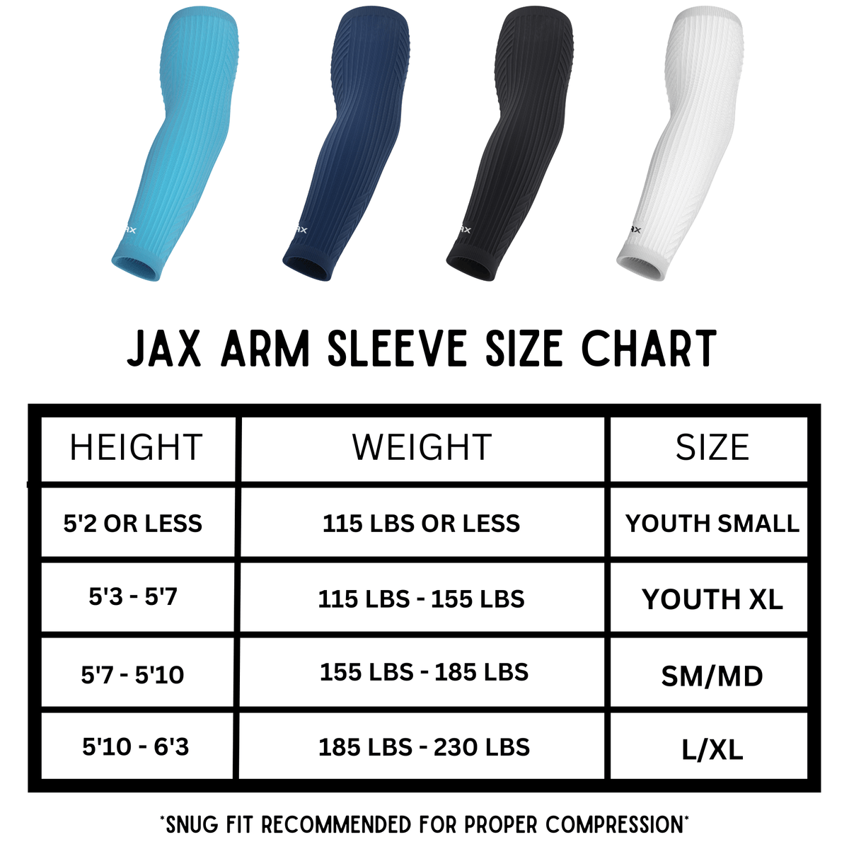 Jax Restore Recovery Premium Arm Sleeve - Pink