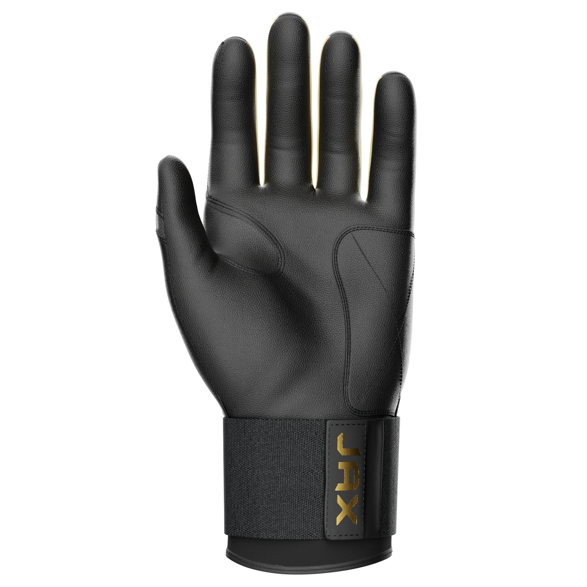 Jax Strap Cuff Batting Gloves - Black and Gold
