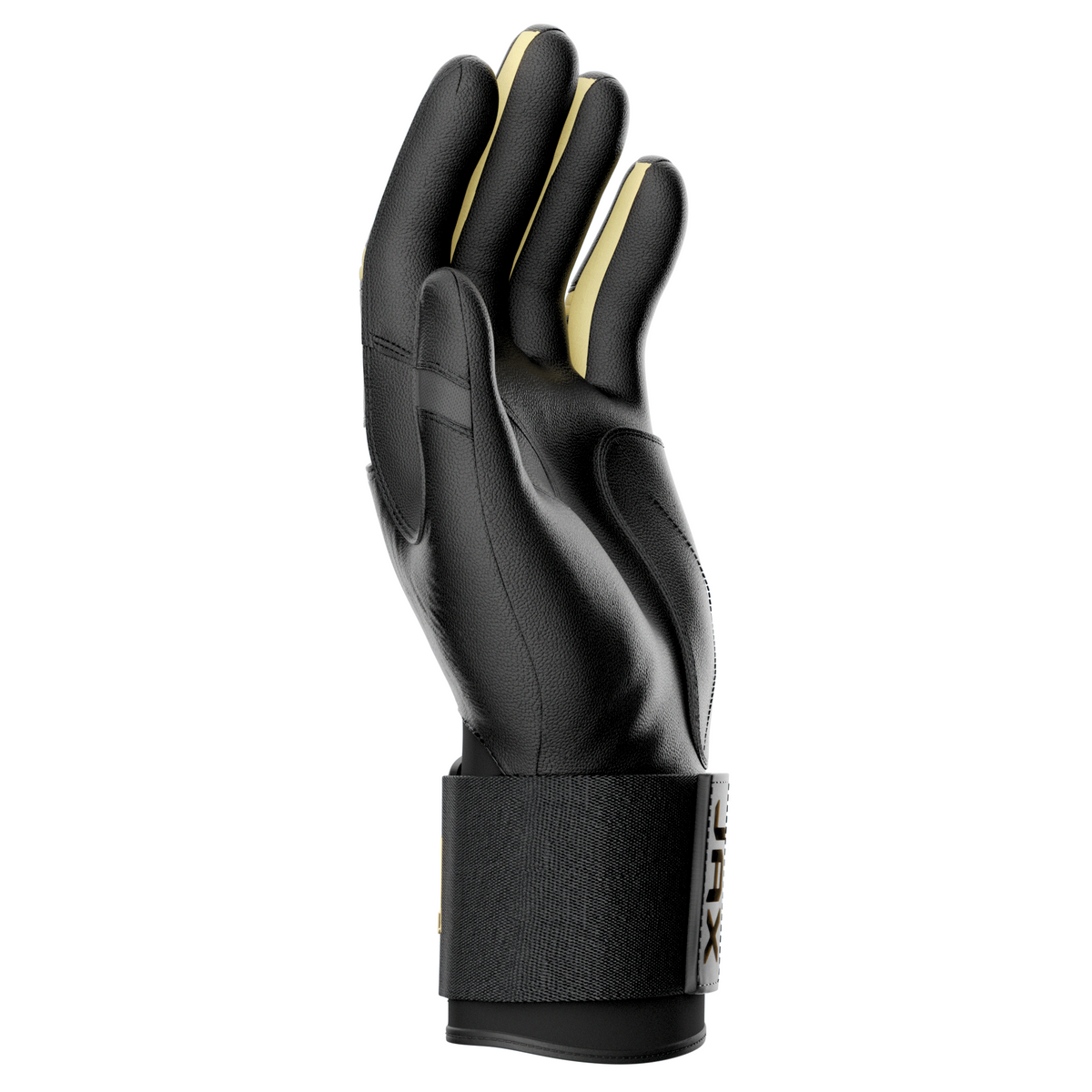 Jax Strap Cuff Batting Gloves - Black and Gold