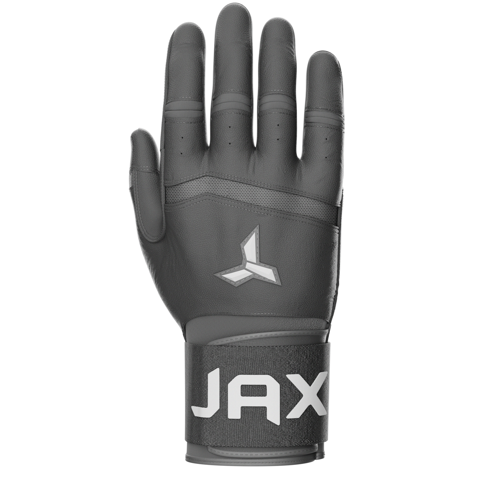Jax Strap Cuff Batting Gloves - Gray