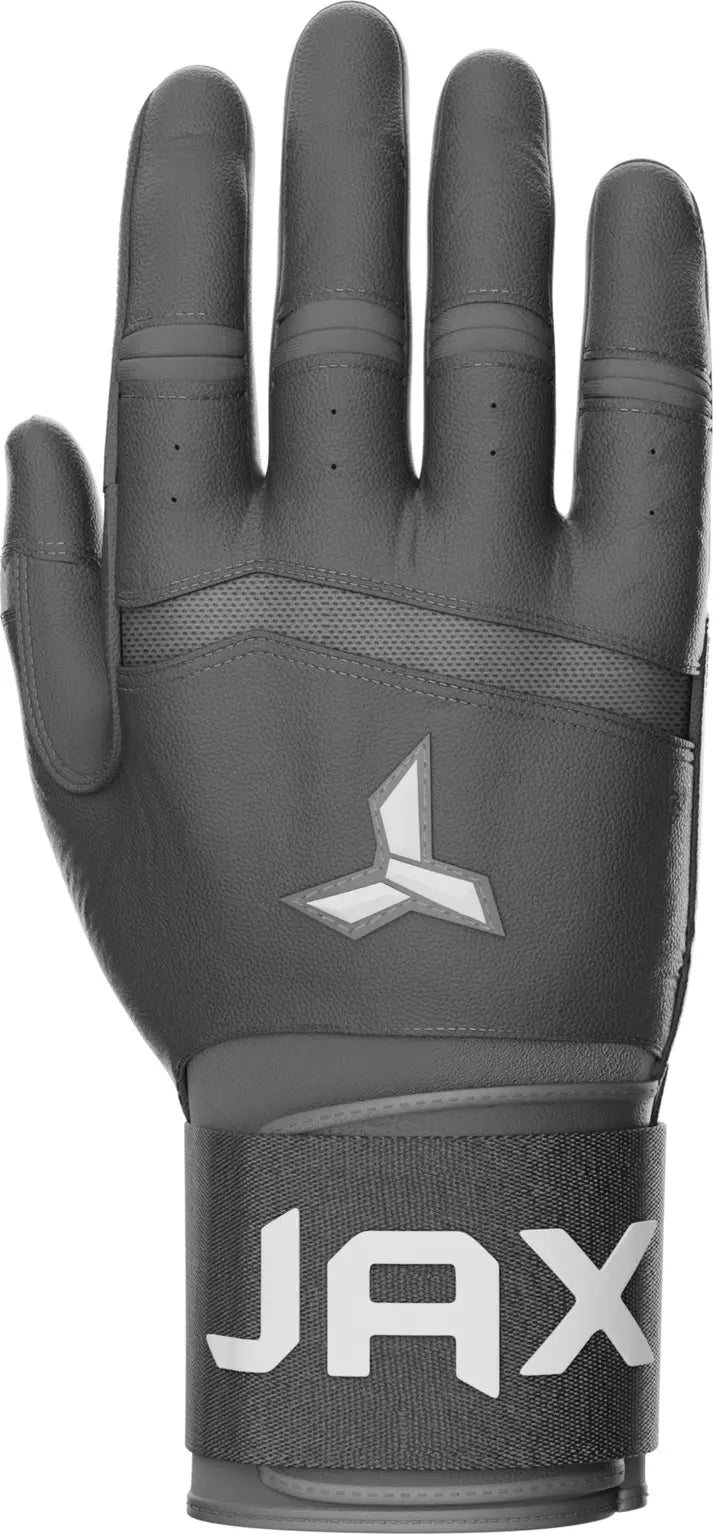 Jax Strap Cuff Batting Gloves - Gray